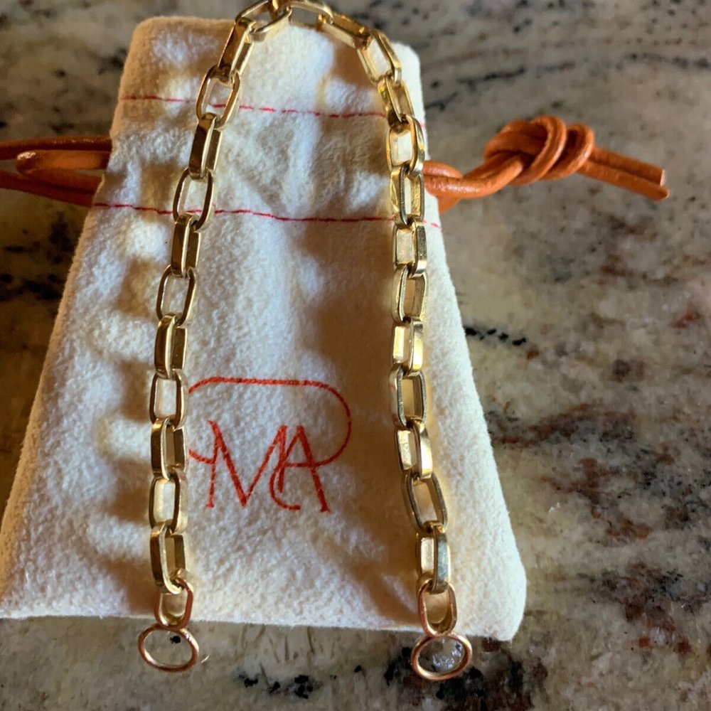 **SOLD*** Marla Aaron 14k Gold Handmade Biker Chain Bracelet